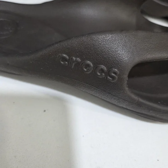 Crocs ABF Flip Flops Woman Espresso Comfort Deluxe Thong Size 7 - Picture 7 of 9